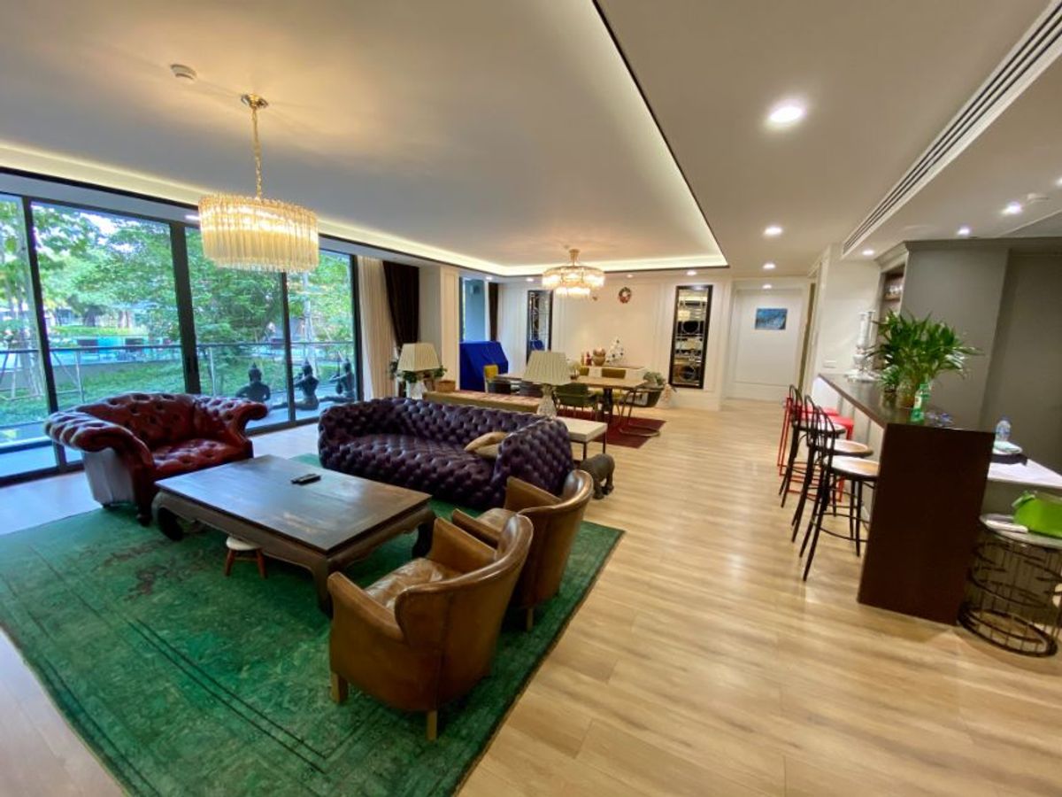 For RentCondoOnnut, Udomsuk : Condo for rent : Park Court Sukhumvit 77 On Nut, large size at 288 sq m, luxury, fully furnished, suitable for families, elderly people, pets friendly. This condominium is home alike 