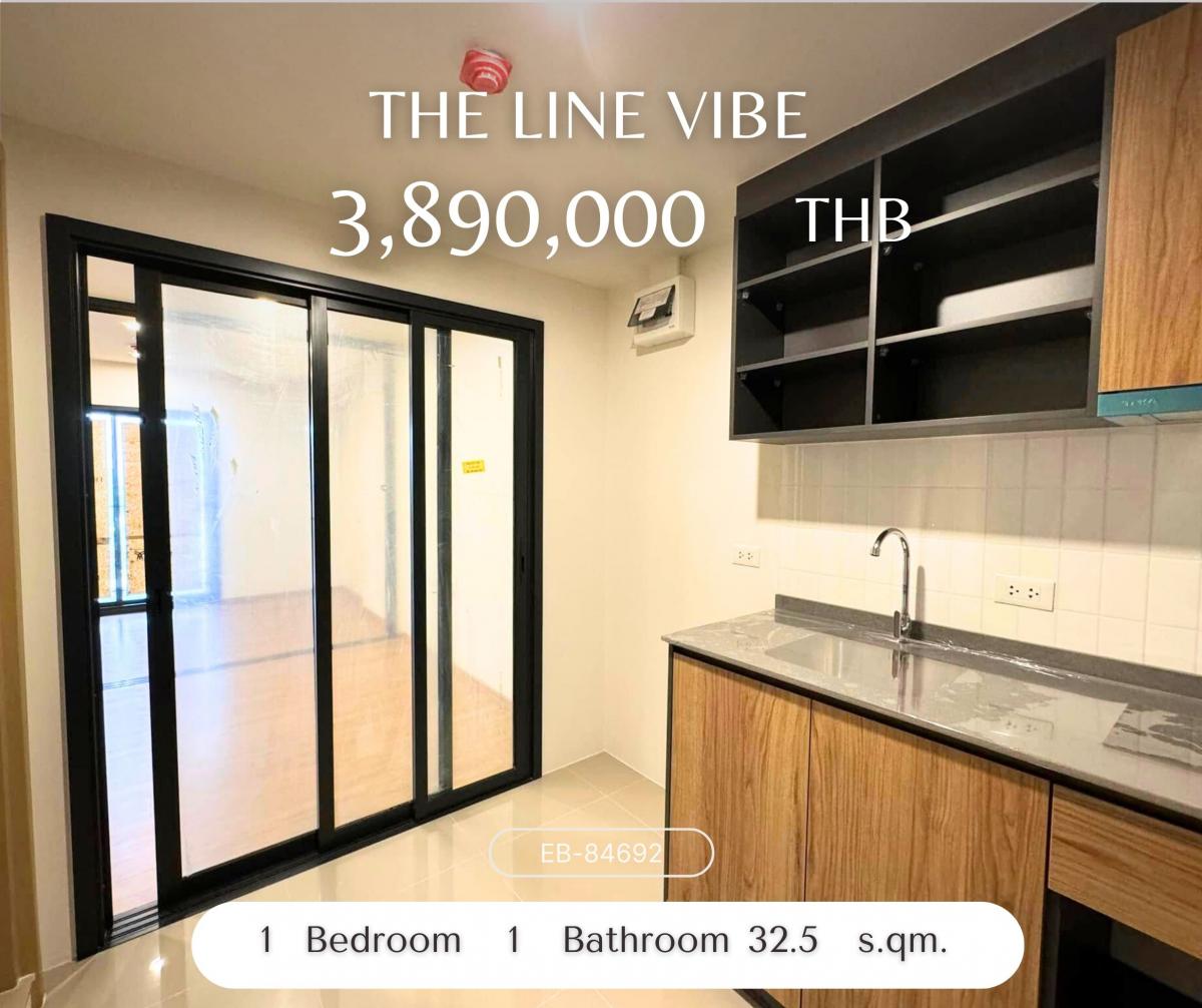 For SaleCondoLadprao, Central Ladprao : THE LINE VIBE ขายถูกกว่าโครงการ มีเฟอร์ลอย ราคาดีมาก