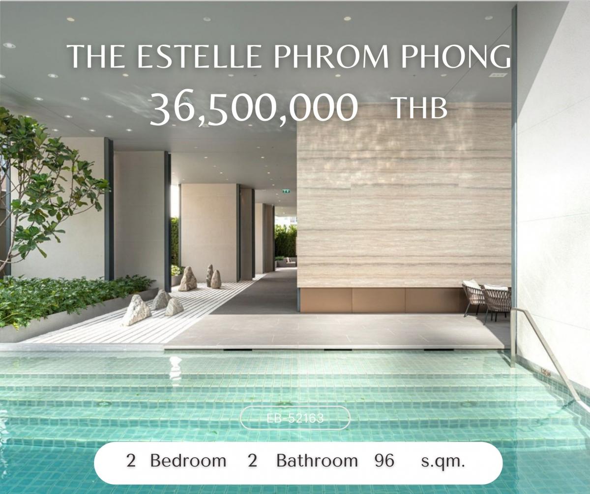 ขายคอนโดสุขุมวิท อโศก ทองหล่อ : The Estelle Phrom Phong คอนโดสุดหรูเลี้ยงสัตว์ได้ใจกลางพร้อมพงษ์ ราคาดีที่สุด ห้องสวยตกแต่งครบ คุ้มทั้งการอยู่เองและลงทุน 36,500,000