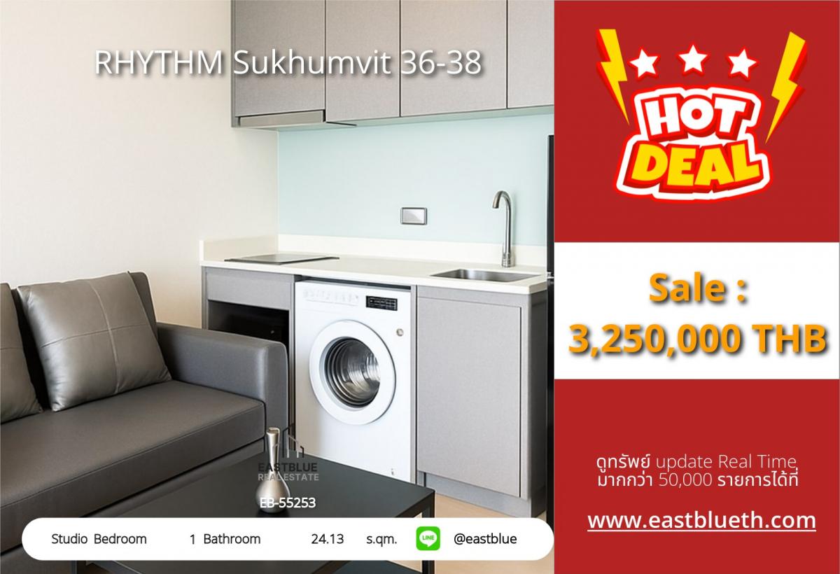 For SaleCondoSukhumvit, Asoke, Thonglor : ✨ ขายคอนโดหรูใกล้ BTS ทองหล่อ - RHYTHM Sukhumvit 36-38 เริ่มต้นเพียง 3,490,000 บาท! ✨