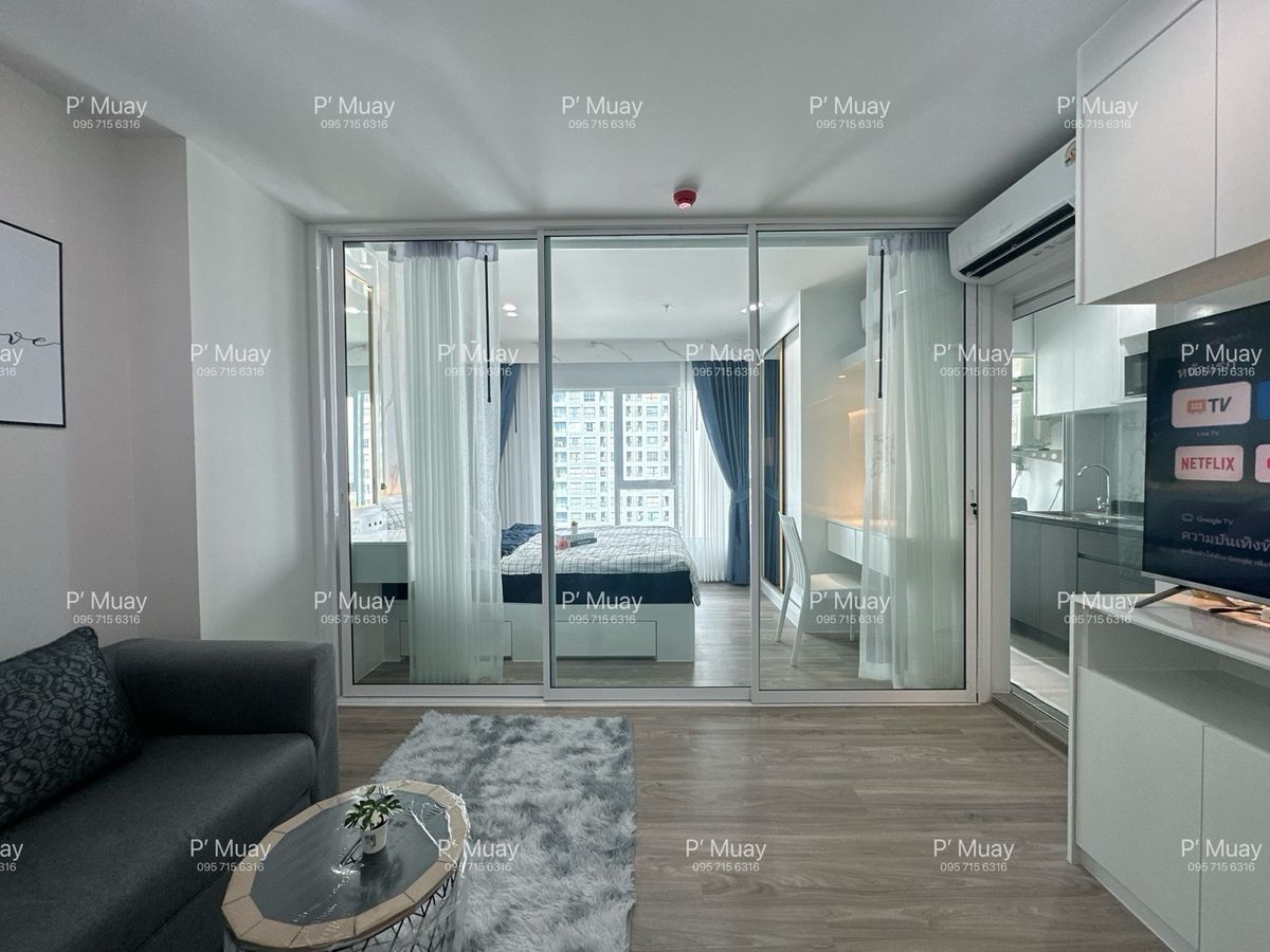For RentCondoBangna, Bearing, Lasalle : ✅ Ready to stay ✅ Rent a new built -in room 🅰️❕ The room is wide.