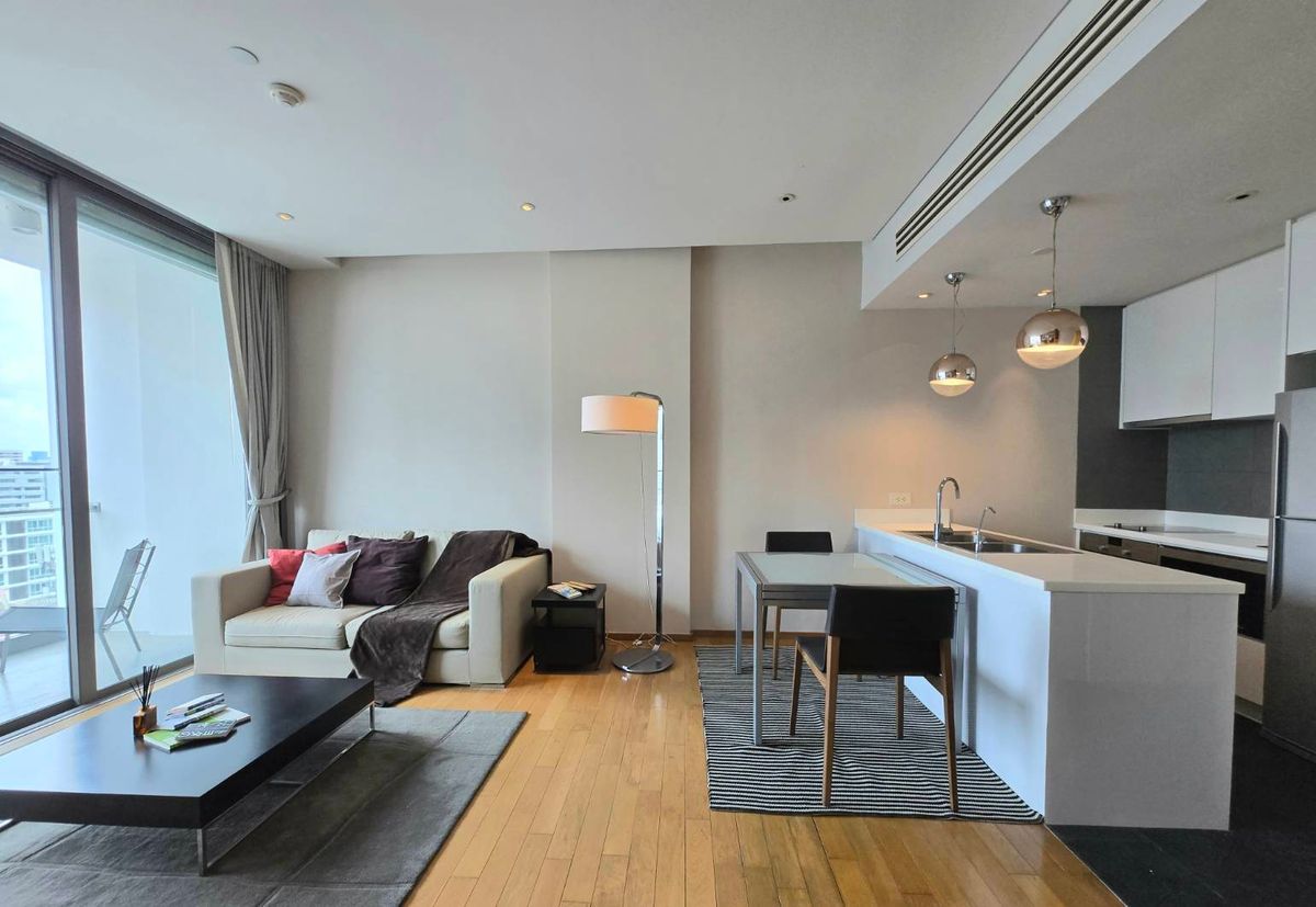 ให้เช่าคอนโดสุขุมวิท อโศก ทองหล่อ : For Rent Aequa sukhumvit 49  1bed size 60 sq.m. F/F Pet Friendly
