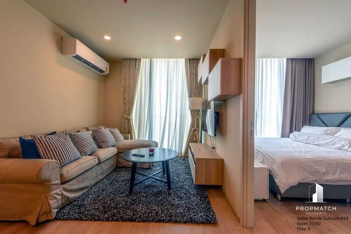 ให้เช่าคอนโดสุขุมวิท อโศก ทองหล่อ : ✨ Flash Deal ✨ NOBLE Recole Sukhumvit 19 ( 2Bed1Bath62.22SQM.)พร้อมอยู่ !! เพียง 50,000 บาทต่อเดือน Tel.0981315848 @propmatch