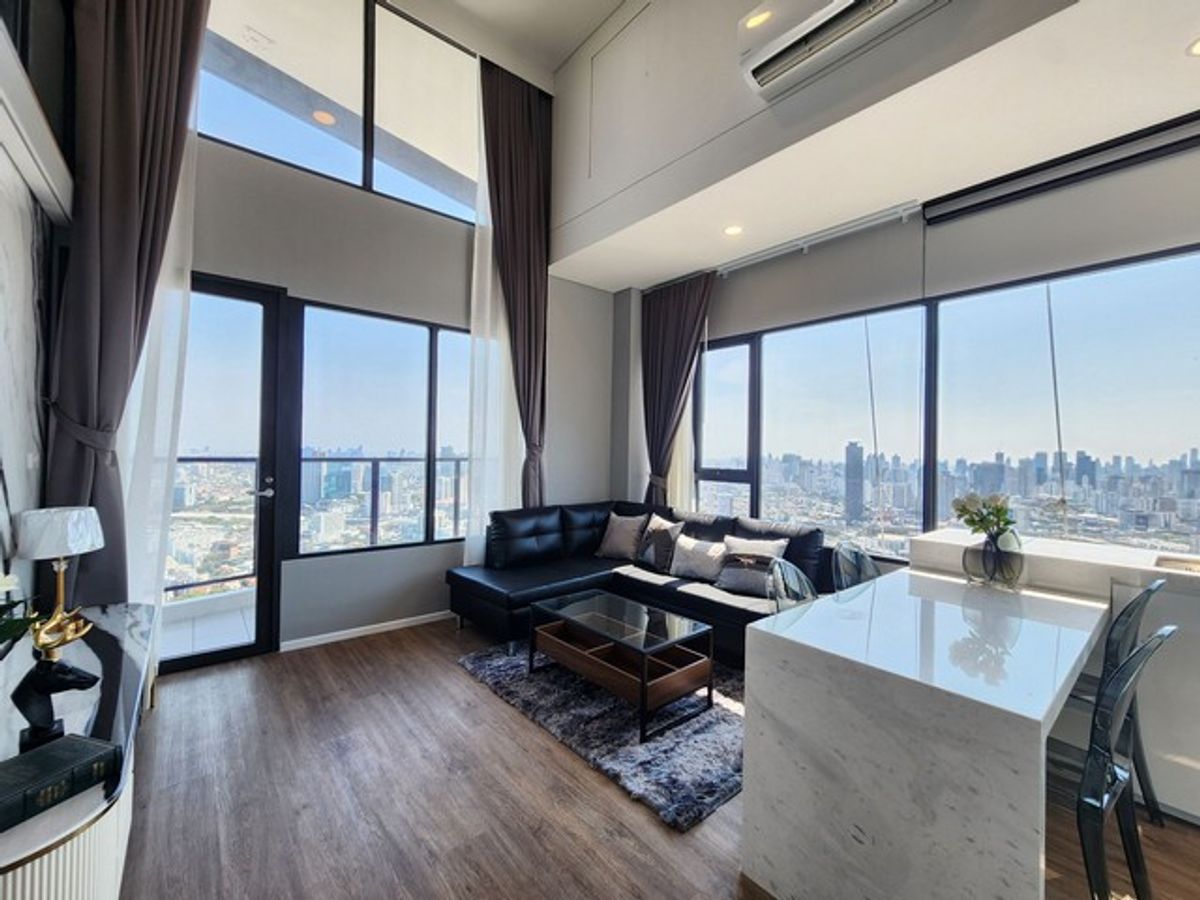 ให้เช่าคอนโดพระราม 9 เพชรบุรีตัดใหม่ RCA : Siamese Rama 9 Duplex – Modern 2-Bedroom Condo with Unblocked View