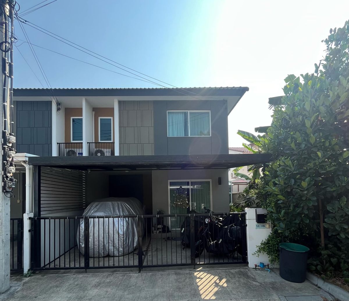 ขายทาวน์โฮมนนทบุรี บางใหญ่ บางบัวทอง : ขายด่วน บ้านพฤกษา38/2 บ้านหลังริม