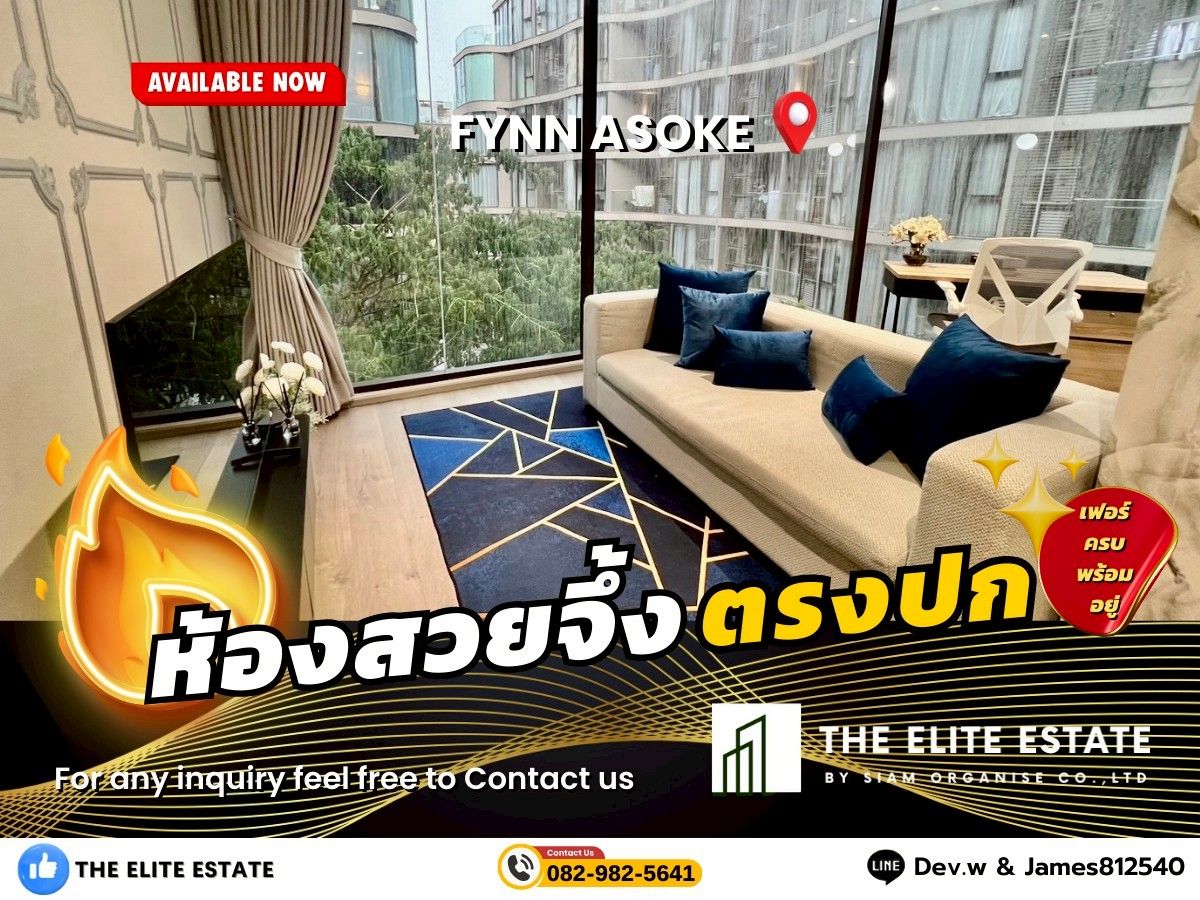 For RentCondoSukhumvit, Asoke, Thonglor : 🐲✨️ Nice room for rent 🐲✨️FYNN ASOKE