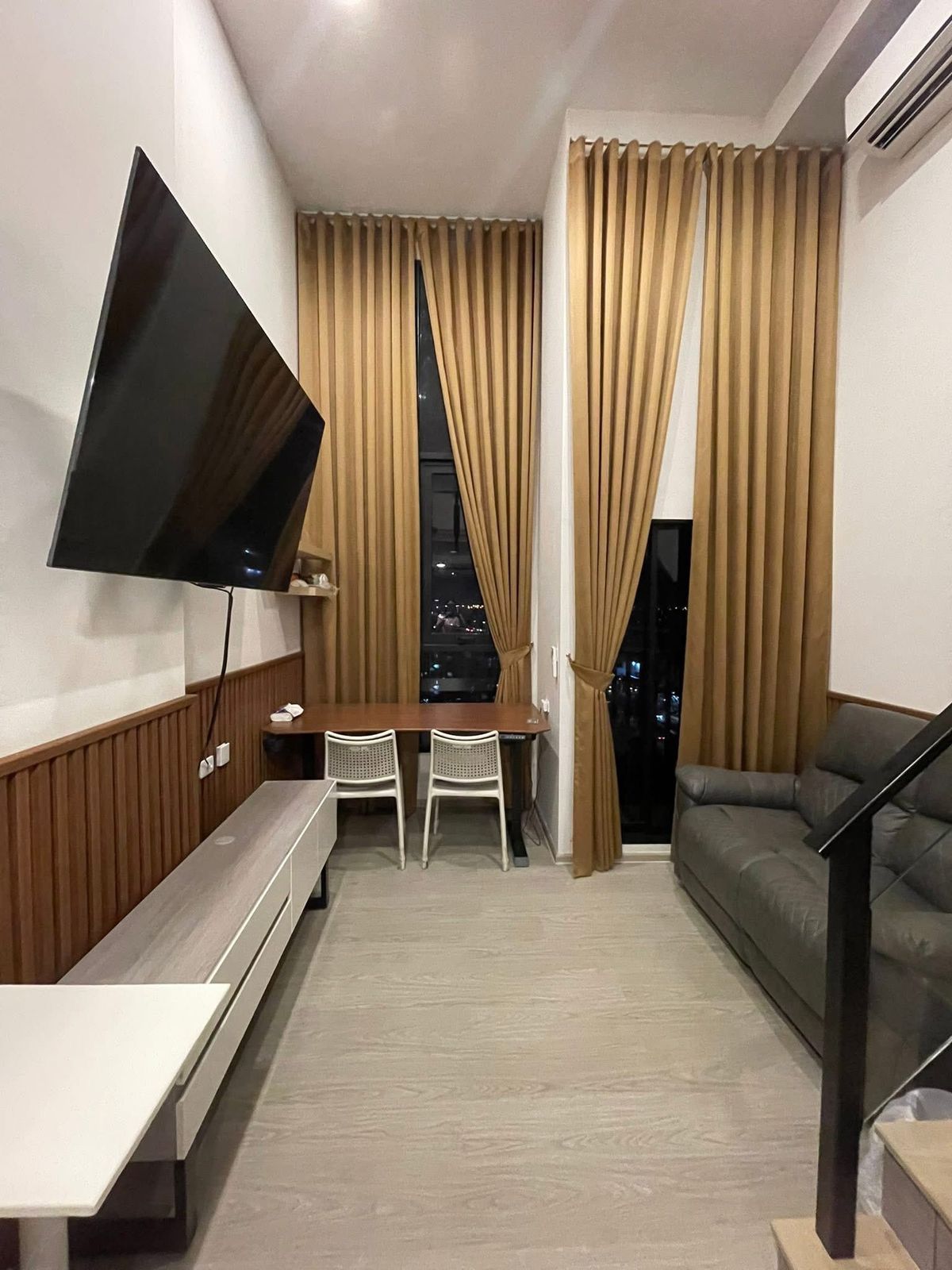 For RentCondoSeri Thai, Ramkhamhaeng Nida : New room with high ceilings, Duplex2, 💥origin Plug & Play Ramkhamhaeng Triple Station Line: 0883894733