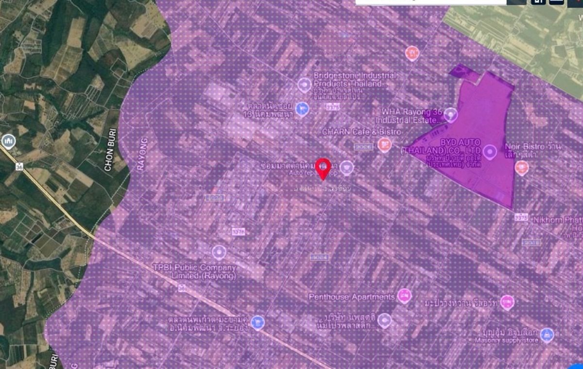 ขายที่ดินระยอง : 🟪 ที่ดินระยอง 24 ไร่ ผังม่วงลาย นิคมพัฒนา 🟪 (FOR SALE) NUT2099