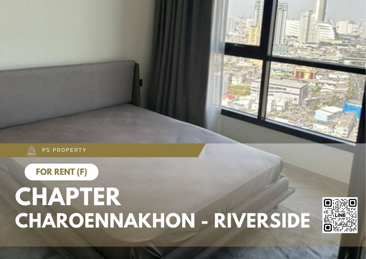 For RentCondoWongwianyai, Charoennakor : For rent 🔥 Chapter Charoennakhon - Riverside 🔥 Fully furnished and equipped, near BTS Krung Thon Buri