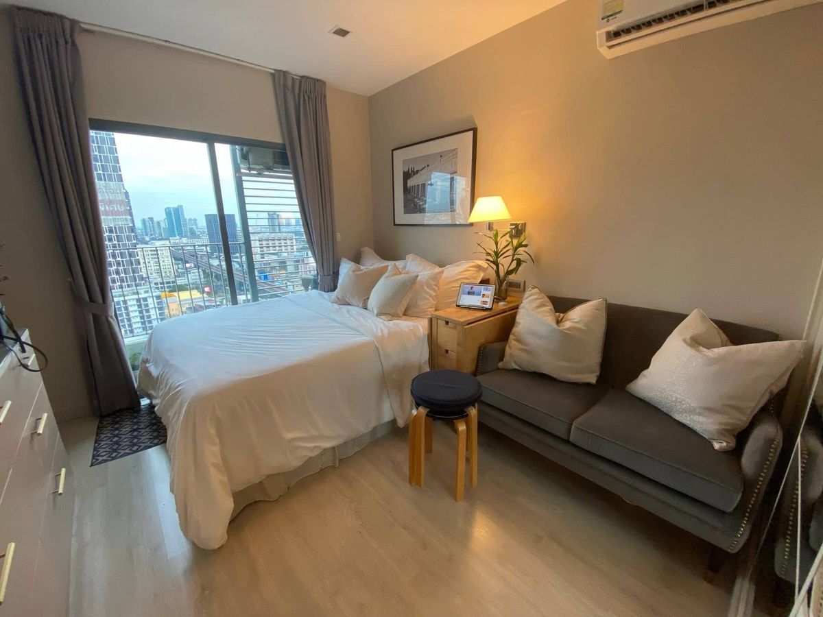 For RentCondoOnnut, Udomsuk : For rent 📍IDEO Mobi Sukhumvit 📍 Fully furnished and equipped with electrical appliances, near BTS On Nut