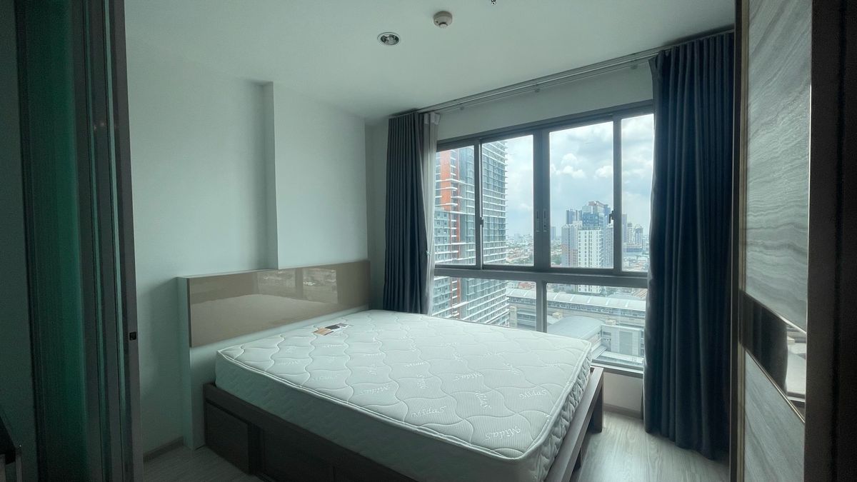 ให้เช่าคอนโดบางซื่อ วงศ์สว่าง เตาปูน : For Rent : 1Bedroom วิวแม่น้ำ 11K Ideo Mobi บางซื่อ ใกล้ SCG