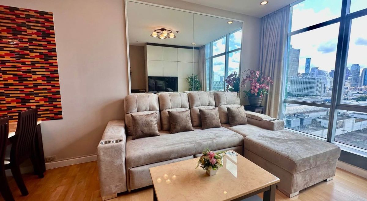 ให้เช่าคอนโดวงเวียนใหญ่ เจริญนคร : LTH12446 – Baan Sathorn ChaoPhraya Condo FOR RENT Size 92 sqm. 2 beds 2 baths Near BTS Saphan Taksin Station ONLY 45K/Month