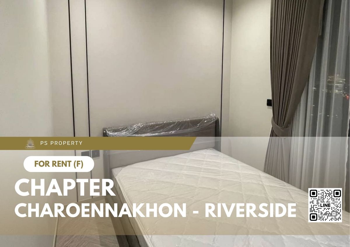 For RentCondoWongwianyai, Charoennakor : For rent 🔥 Chapter Charoennakhon - Riverside 🔥 Fully furnished and equipped, near BTS Krung Thon Buri