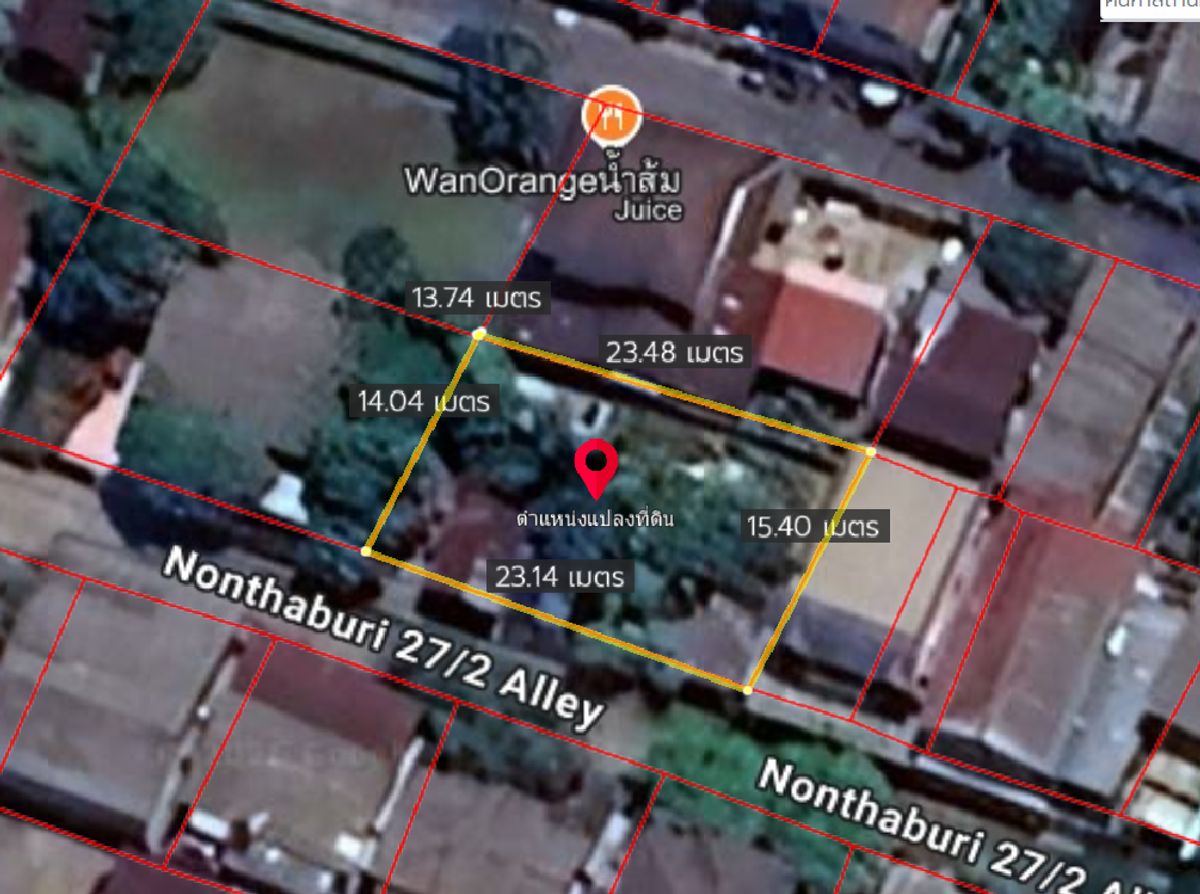 ขายที่ดินนนทบุรี บางใหญ่ บางบัวทอง : ขายที่ดิน ถ.สนามบินน้ำ ในซอยนนทบุรี27แยก2