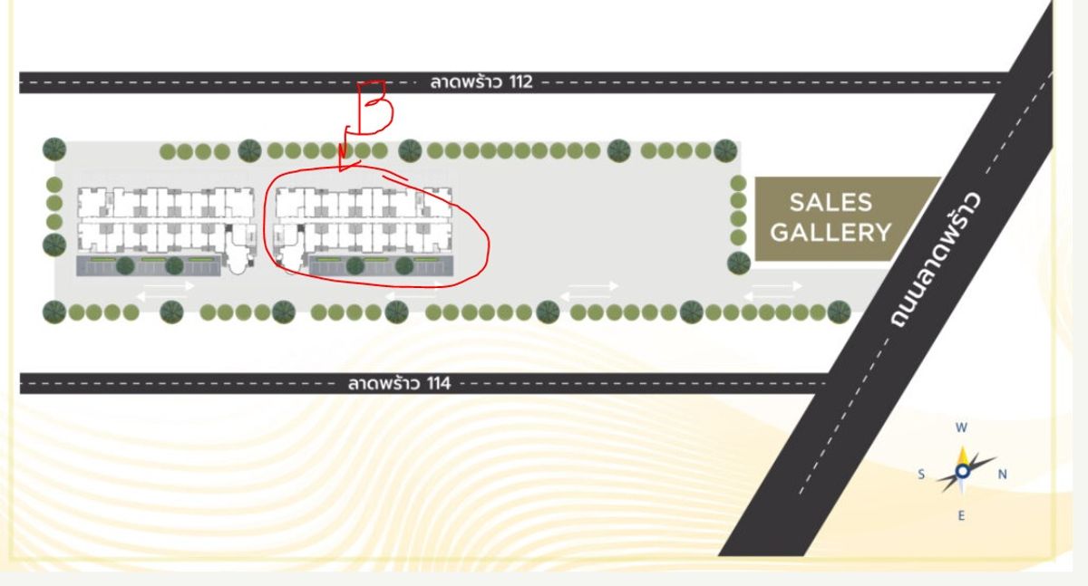 For SaleCondoLadprao101, Happy Land, The Mall Bang Kapi : For sale, Le Champs Premium Lat Phrao 112 condo, 1 bedroom, 45 sqm., like new, never rented out.
