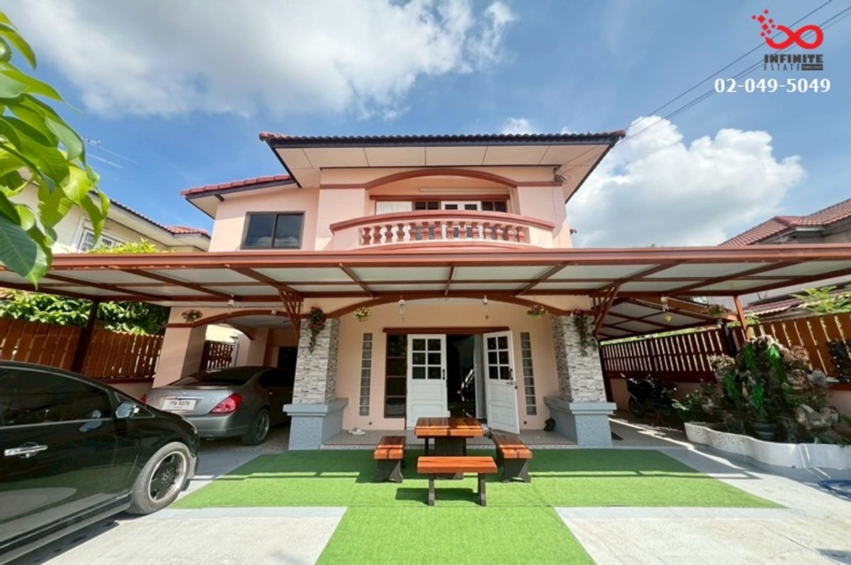 ขายบ้านปทุมธานี รังสิต ธรรมศาสตร์ : ขายบ้านเดี่ยว 2 ชั้น หมู่บ้านสุภาพร บางเตย สามโคก ปทุมธานี