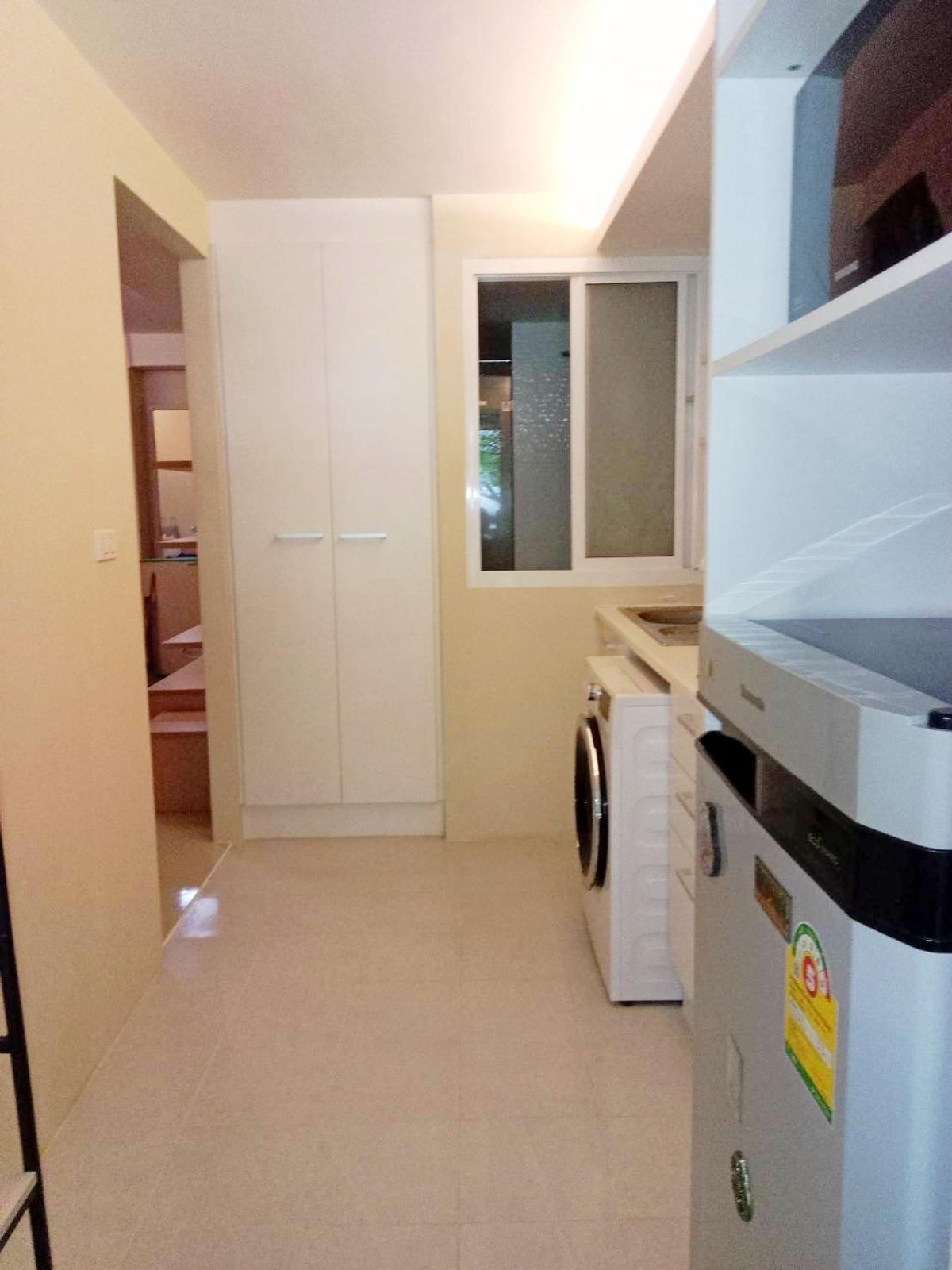 For SaleCondoLadprao101, Happy Land, The Mall Bang Kapi : For sale, Le Champs Premium Lat Phrao 112 condo, 1 bedroom, 45 sqm., like new, never rented out.