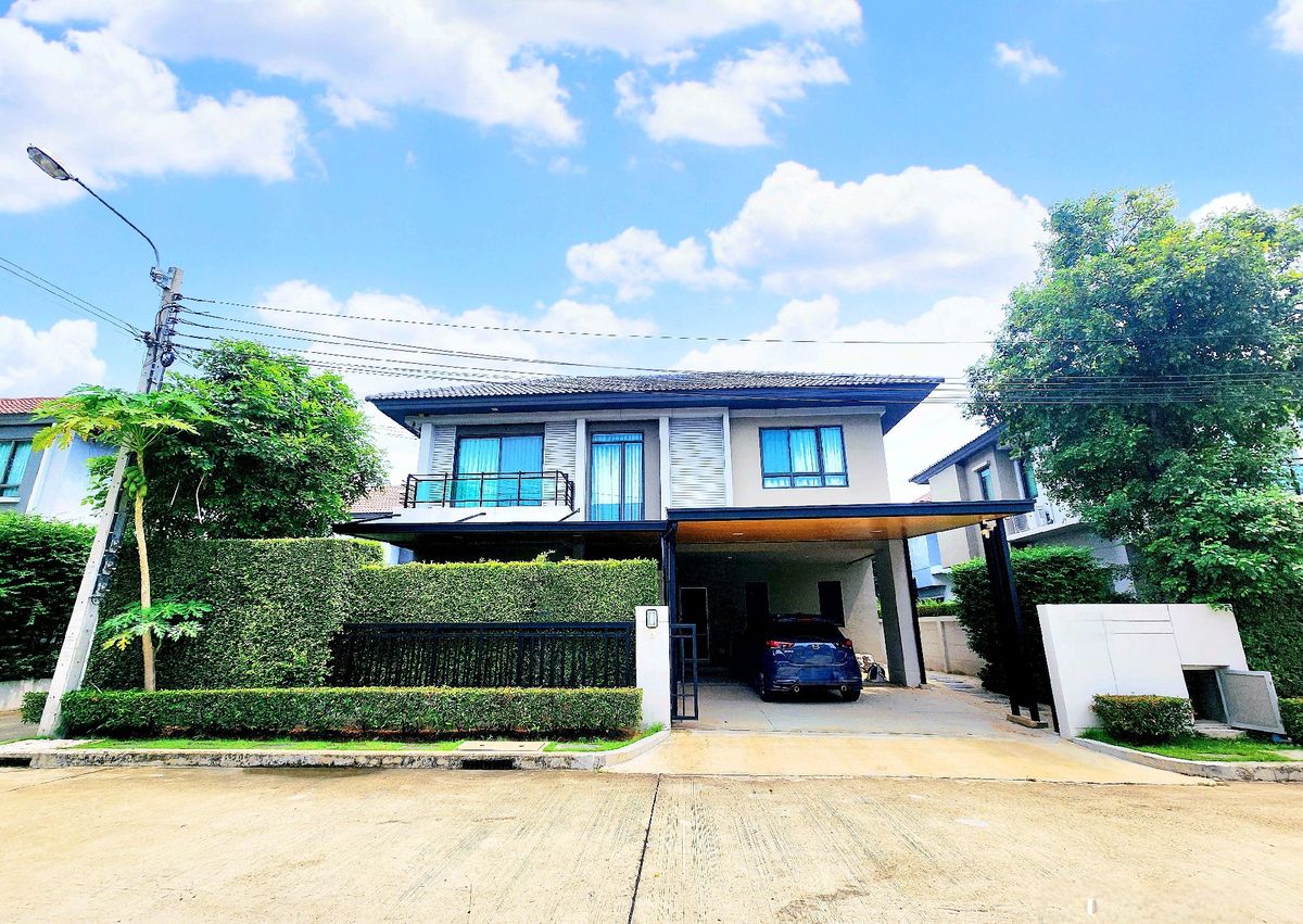 For SaleHouseRama5, Ratchapruek, Bangkruai : 2 storey detached house for sale, Life Village, Bangkok Boulevard Ratchaphruek -Rattanathibet, beautiful decoration, plus furniture