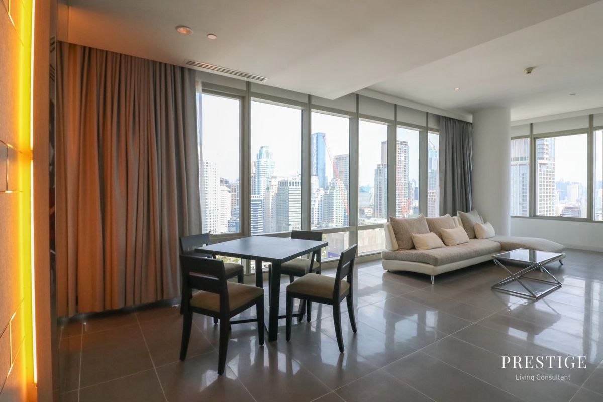 For RentCondoWitthayu, Chidlom, Langsuan, Ploenchit : 📌For RENT Rent | 185 Rajadamri - 2BR (107 SQM) 120,000 THB