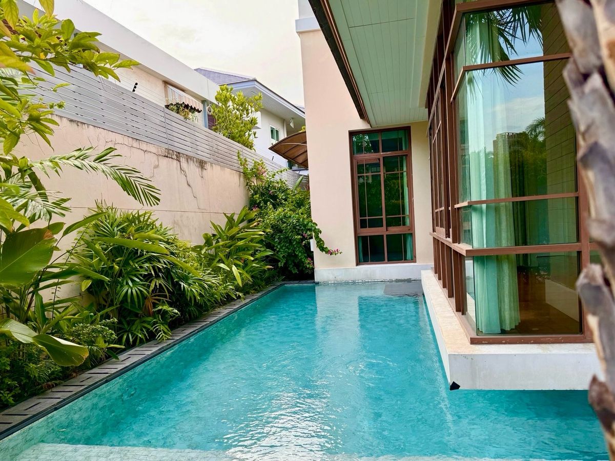 ให้เช่าบ้านอ่อนนุช อุดมสุข : เช่าบ้านหรู Baan Sansiri สุขุมวิท 67 แบบบ้าน Type B 4 นอน 5 น้ำ พื้นที่ 490 ตรม ทำเลทอง เดินทางสะดวก 