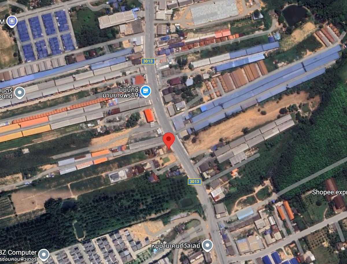 ขายที่ดินระยอง : 🟨 ที่ดิน 23 ไร่ มาบยางพร ติดถนน 3013 ปลวกแดง 🟨 (FOR SALE) NUT2025
