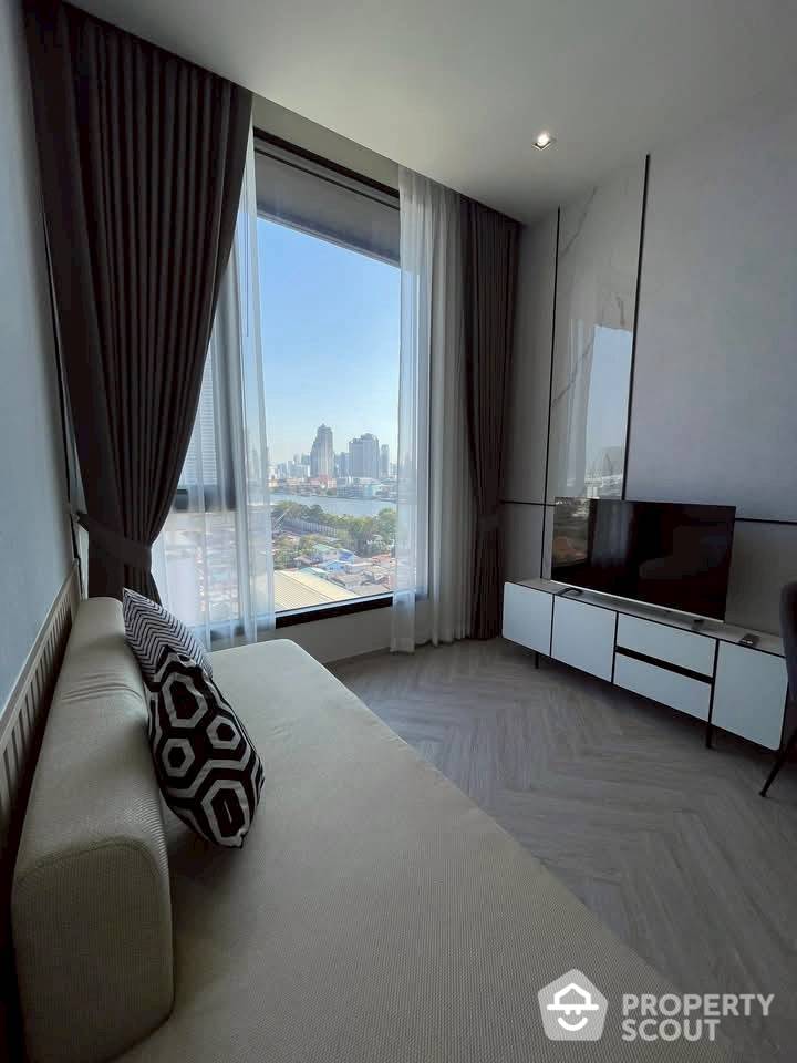 For RentCondoWongwianyai, Charoennakor : 1-BR Condo at Chapter Charoennakhorn - Riverside near BTS Krung Thon Buri