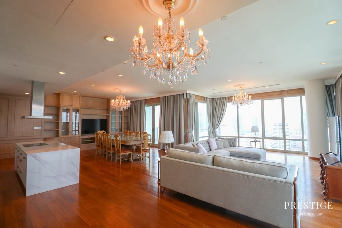 For RentCondoWitthayu, Chidlom, Langsuan, Ploenchit : 📌For RENT Rent | 185 Rajadamri - 4BR (299 SQM) 300,000 THB