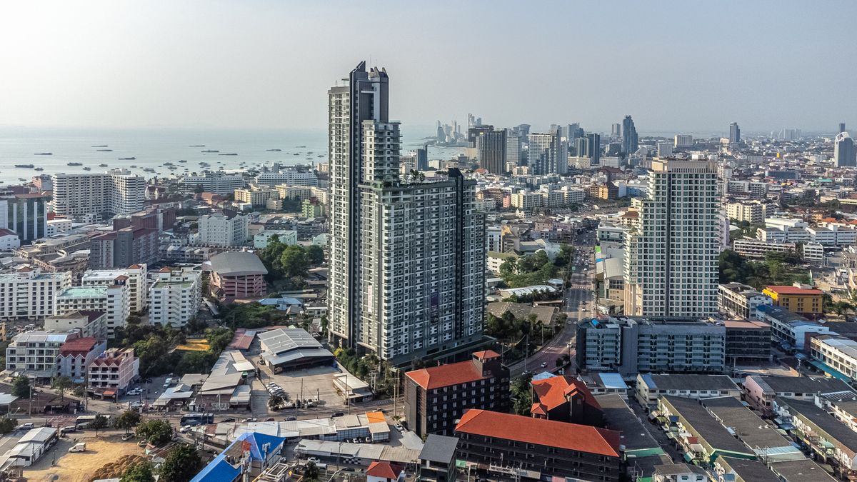 For SalePattaya, Bangsaen, Chonburi : Condo is easy to rent. ROI high in the middle of Pattaya. Near tourist attractions