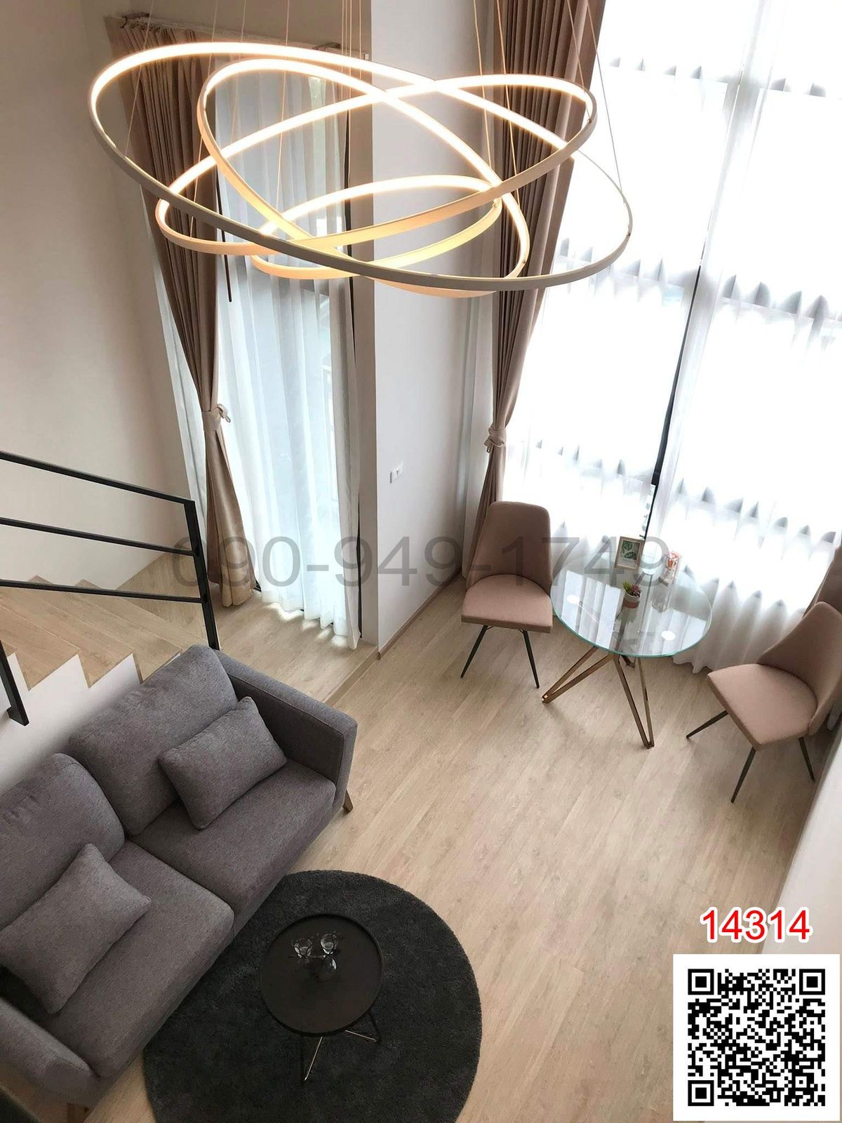 ให้เช่าคอนโดพระราม 9 เพชรบุรีตัดใหม่ RCA : เช่า คอนโด Ideo New Rama 9 ห้อง studio Duplex City View ใกล้ APL รามคำแหง 
