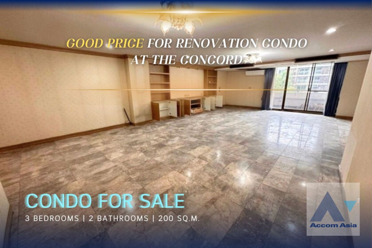 For RentSukhumvit, Asoke, Thonglor : Good deal for renovation Bangkok near BTS Asok - MRT Sukhumvit at The Concord (13002307)