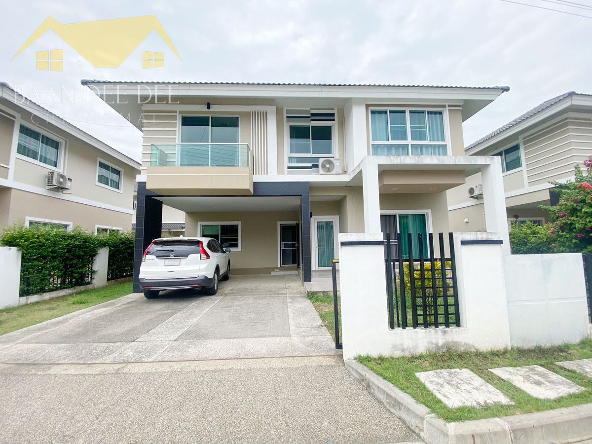 ให้เช่าบ้านเชียงใหม่ : บ้านในโครงการให้เช่า เดือนละ 28,000 บาท ใกล้รร.ยุวทูตศึกษาพัฒนาเพียง 5 นาที No.15H165