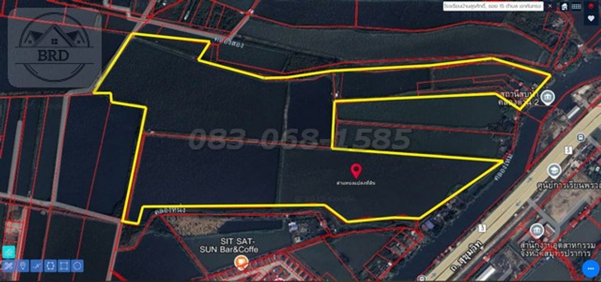 ขายที่ดินสมุทรปราการ สำโรง : ขายถูกมากที่ดินเปล่าผังสีเหลือง ถนนบางนาตราด กม.19 เนื้อที่ 107-3-99 ไร่ ขายไร่ละ 3 ล้านบาท บางพลี สมุทรปราการ