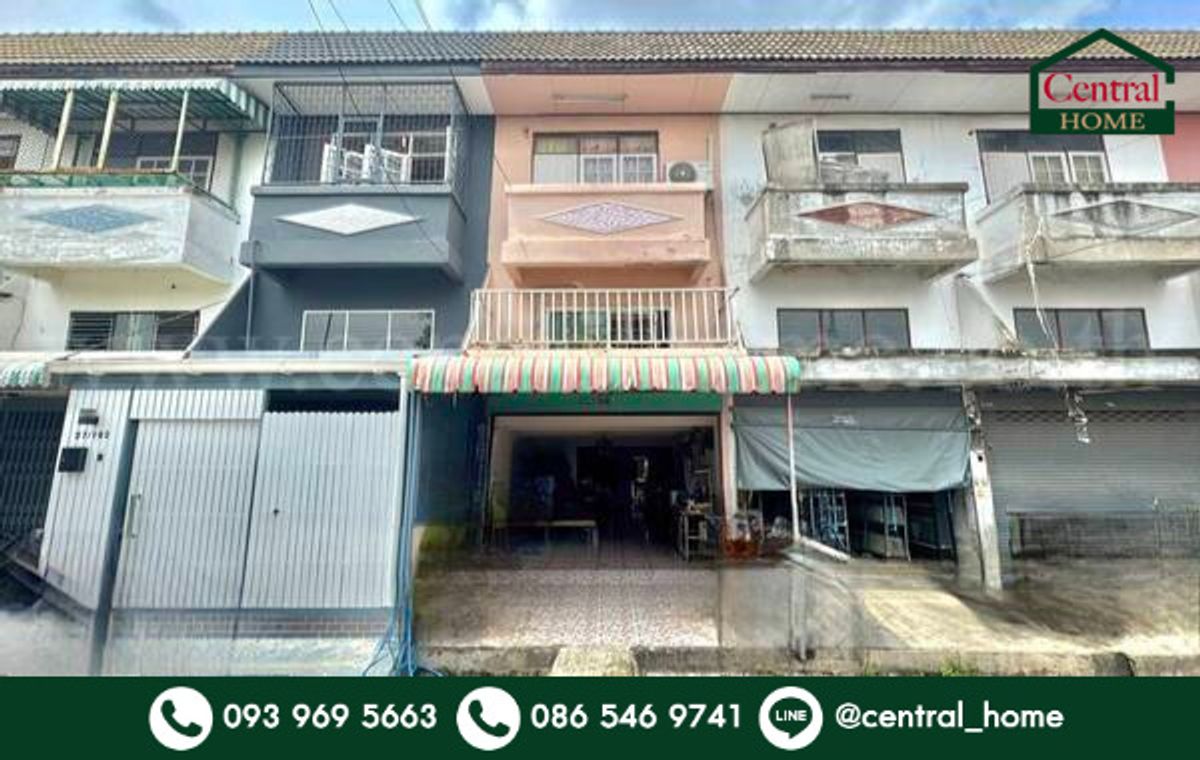 ขายอาคารพาณิชย์วิภาวดี ดอนเมือง หลักสี่ : อาคารพาณิชย์ 3 ชั้น ซอย วัดเวฬุวนาราม 16 - บูรพาวิลล่า 12 ดอนเมือง
