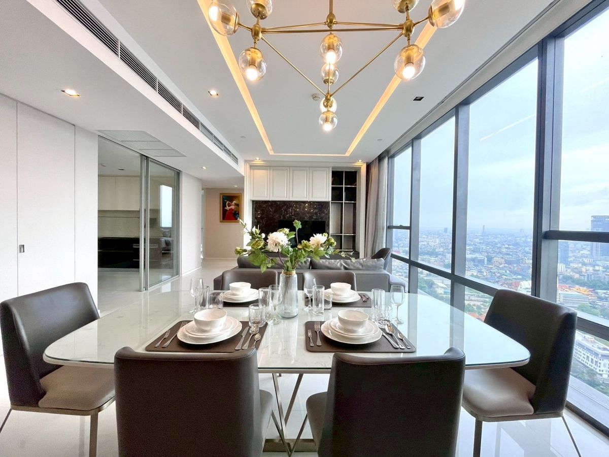 คอนโดสาทร นราธิวาส : The Bangkok Sathorn (For rent - sale) 2 Bed 2 Bath. 125 sqm. High floor - River view *Rent 130,000 per month. *Sale 40 MB #CODE0157