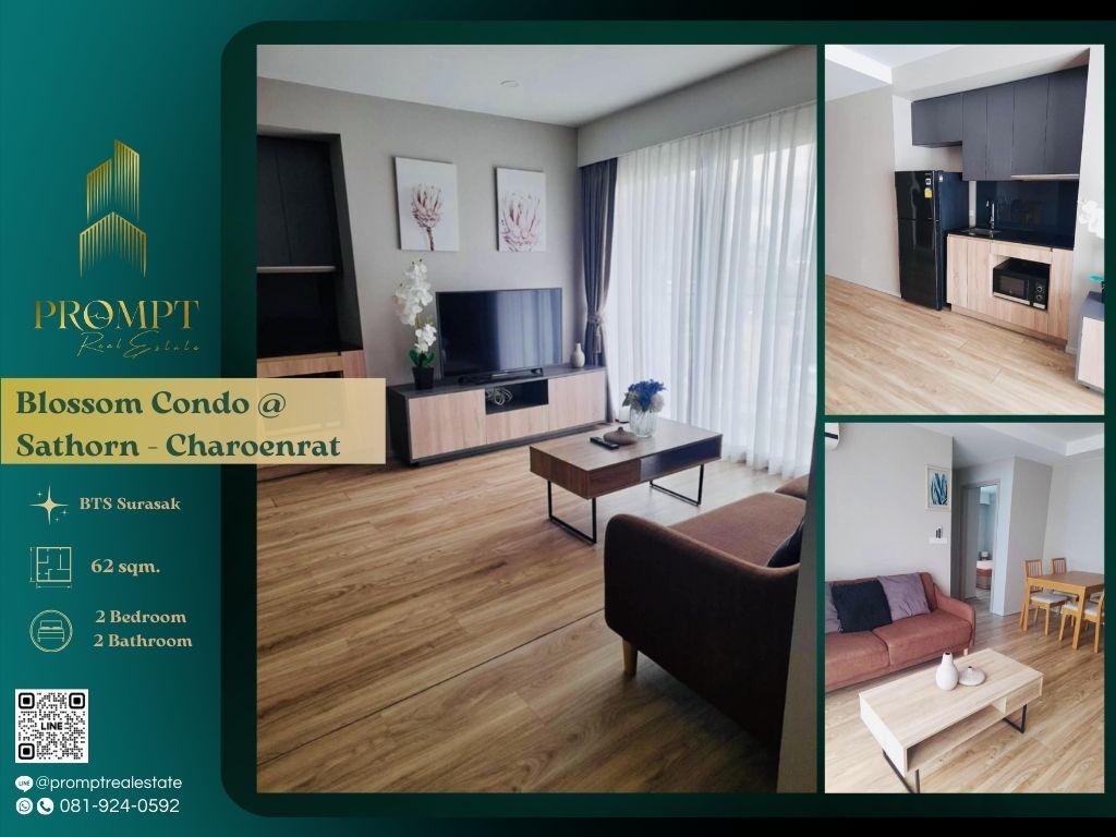 For RentCondoSathorn, Narathiwat : AB05735 - Blossom Condo @ Sathorn - Charoenrat :  บลอสซั่ม คอนโด แอท สาทร - เจริญราษฎร์