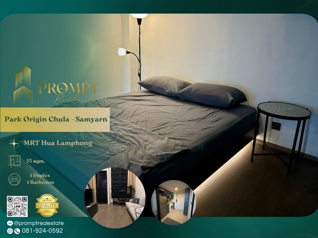 For RentCondoSiam Paragon ,Chulalongkorn,Samyan : OP01862 - Park Origin Chula - Samyarn :  พาร์ค ออริจิ้น จุฬา - สามย่าน - MRT Hua Lamphong/ MRT Samyan/ Chao Phraya River view