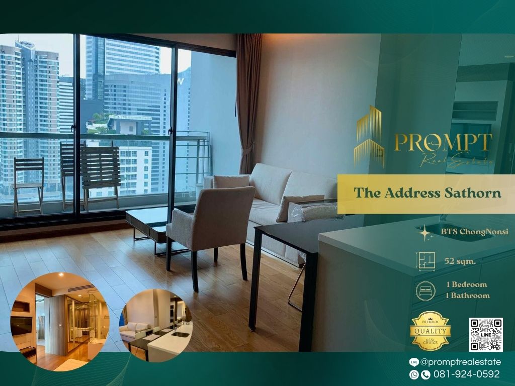 For RentCondoSathorn, Narathiwat : ST13352 - The Address Sathorn :  ดิ แอดเดรส สาทร - BTS ChongNonsi / BTS SaintLouis / SathornSquare