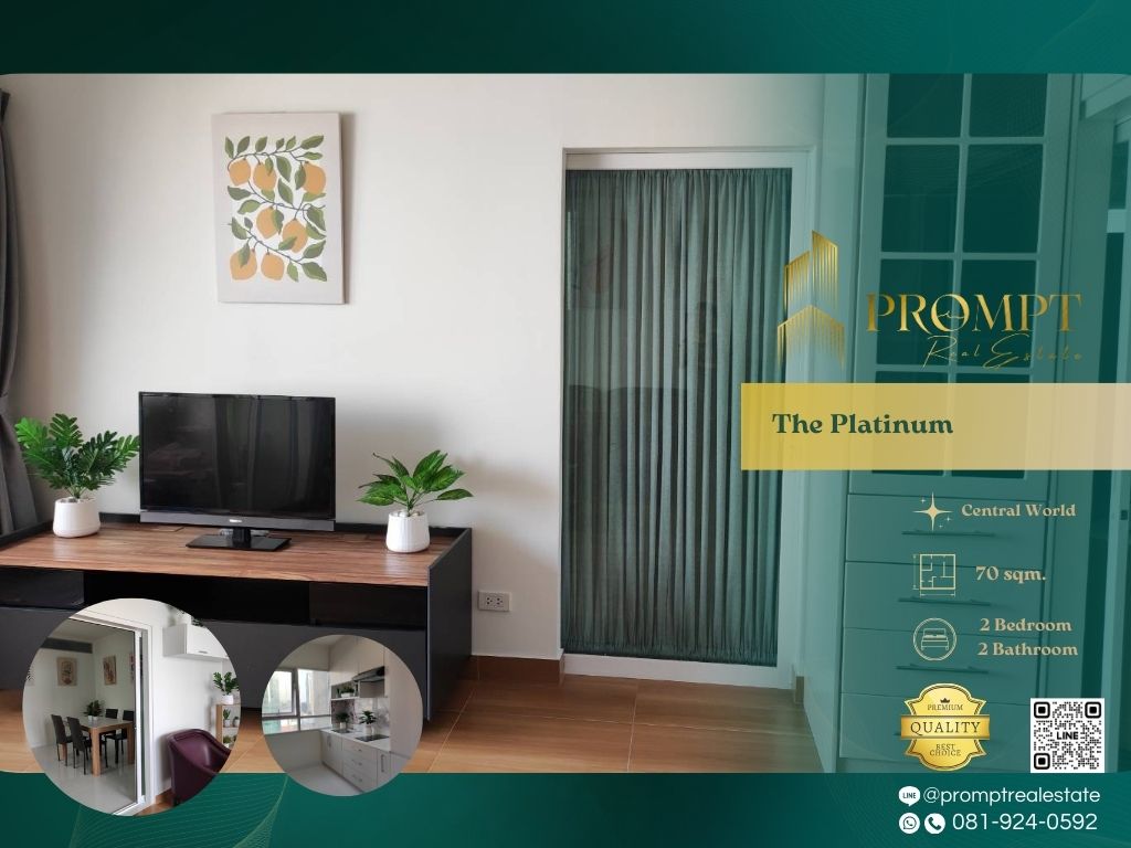 For RentCondoRatchathewi,Phayathai : ST13296 - The Platinum :  เดอะ แพลทตินัม