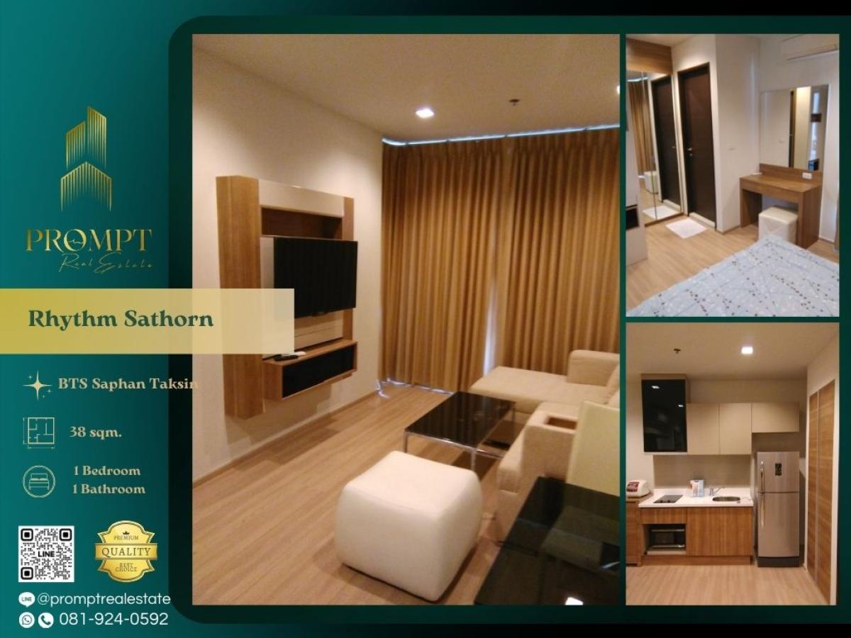 For RentCondoSathorn, Narathiwat : QR04052 - Rhythm Sathorn :  ริทึ่ม สาทร - BTS Saphan Taksin/ Robinson Bangrak/ Asiatique The Riverfront