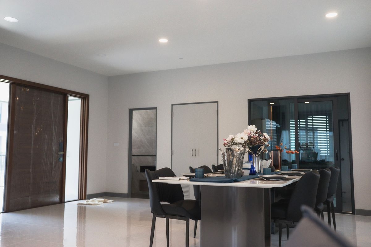 For RentHouseBangna, Bearing, Lasalle : K-6392 Urgent rent! The City Bangna, a new project, newly decorated, ready to be near Bangna.