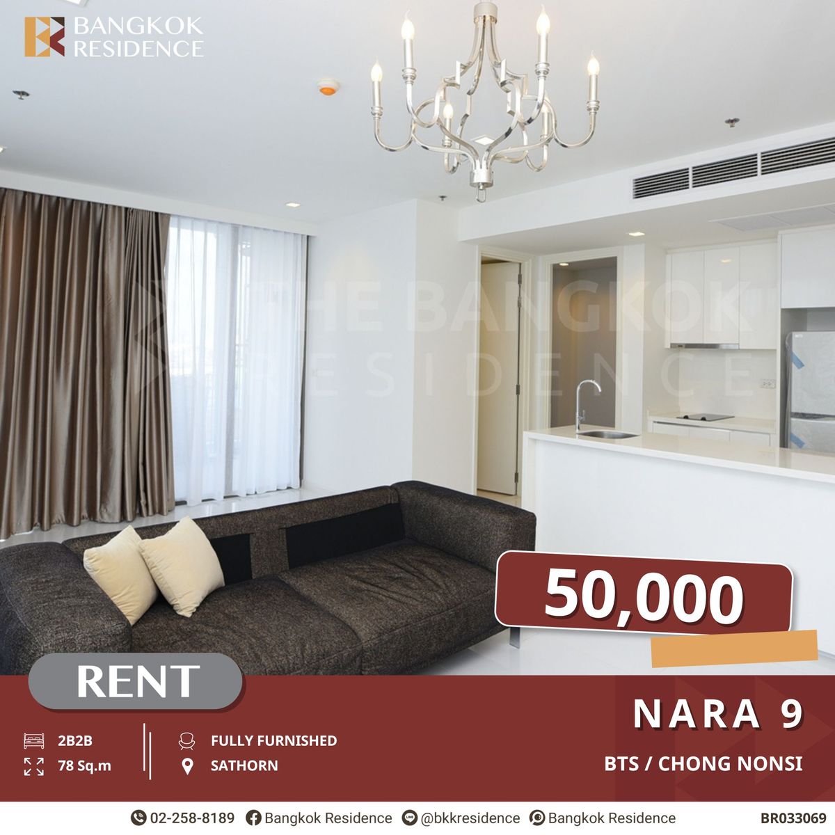 For RentCondoSathorn, Narathiwat : Special Unit! Nara 9 near BTS Chong Nonsi