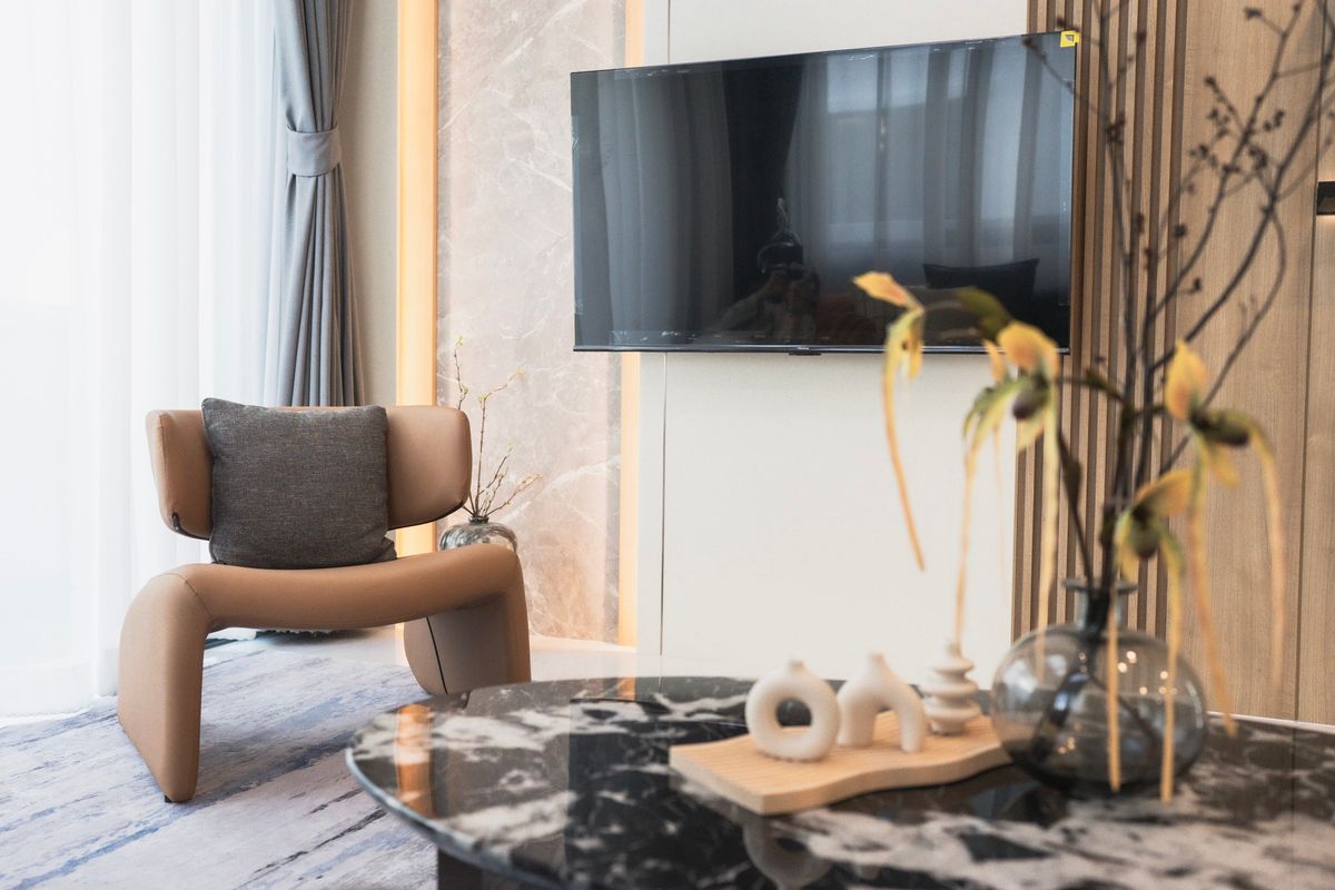 For RentHouseBangna, Bearing, Lasalle : K-6392 Urgent rent! The City Bangna, a new project, newly decorated, ready to be near Bangna.