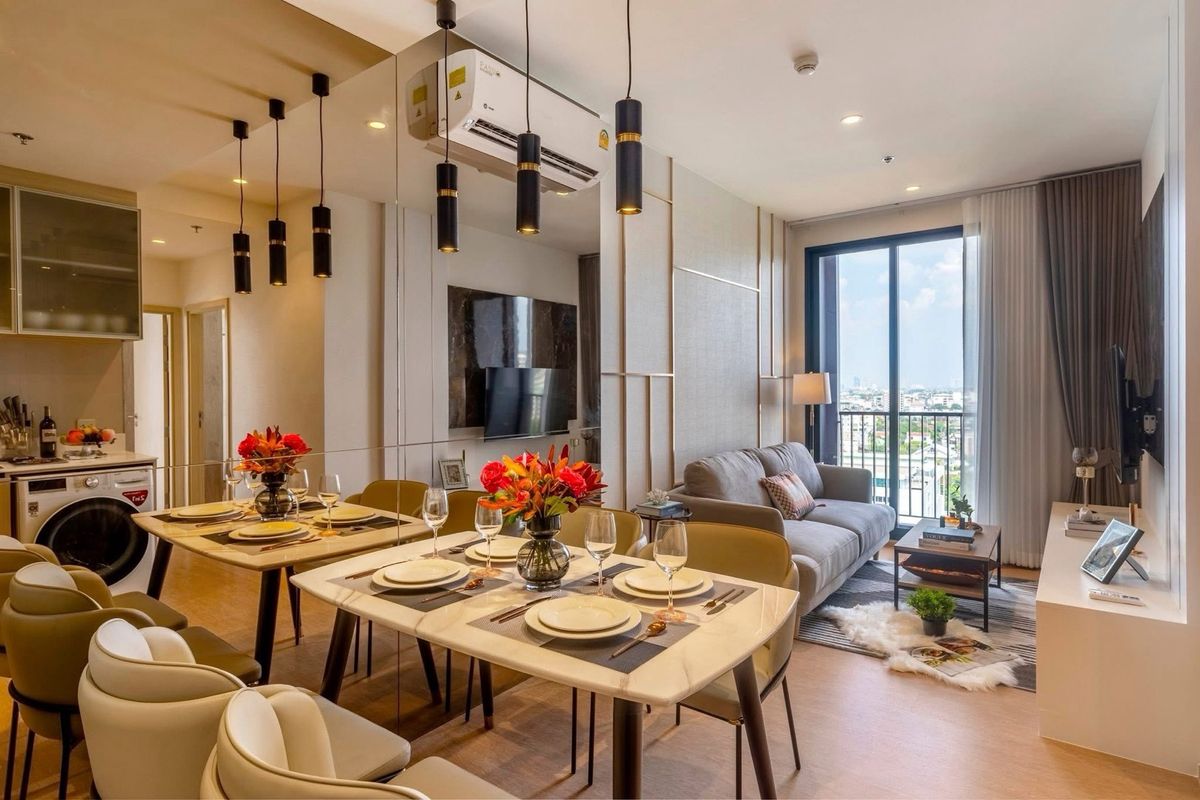 ให้เช่าคอนโดสุขุมวิท อโศก ทองหล่อ : 🎉Rent Maru Ekkamai 2 🎉 2 bedroom 🎉 55 sq.m🎉 55,000 baht/month🎉