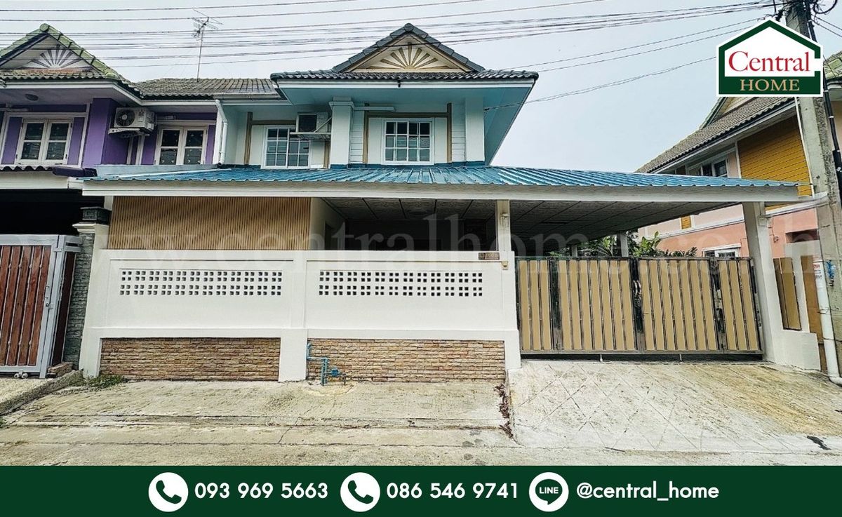 ขายทาวน์โฮมนนทบุรี บางใหญ่ บางบัวทอง : บ้านแฝด พฤกษา 30 บางบัวทอง รีโนเวทสวย พร้อมอยู่