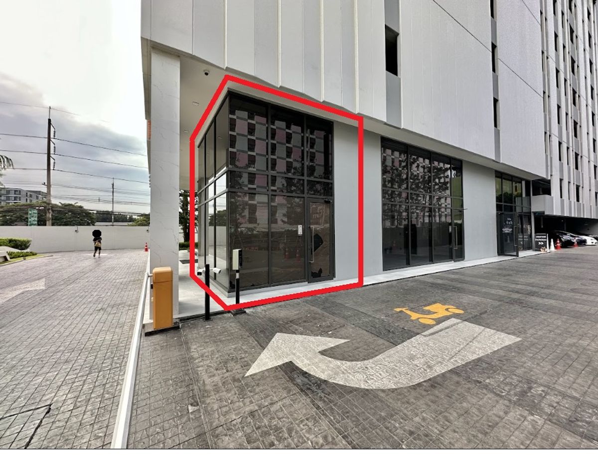 For SaleShowroomPathum Thani,Rangsit, Thammasat : KTP-032 Urgent sale !! Shop, corner room, good location, Modiz Launch building
