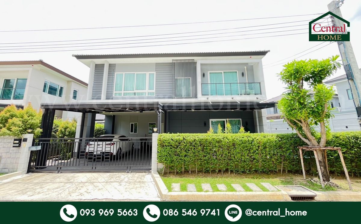 ขายบ้านบางแค เพชรเกษม : บ้านเดี่ยว เซนโทร สาทร - กัลปพฤกษ์ หลังมุม พร้อมอยู่