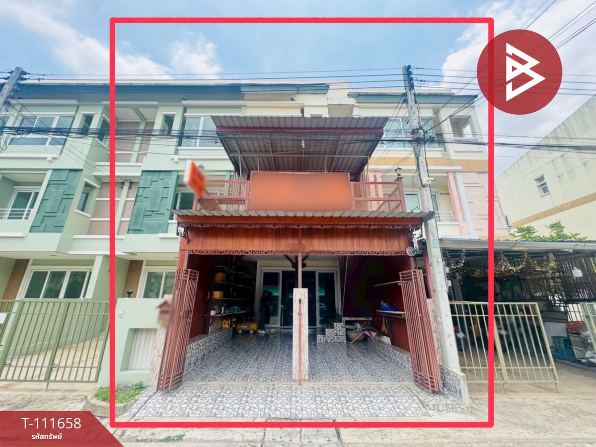 ขายทาวน์โฮมปทุมธานี รังสิต ธรรมศาสตร์ : ขายทาวน์โฮม หมู่บ้านสินทรัพย์1 รังสิต-คลอง4 ธัญบุรี ปทุมธานี