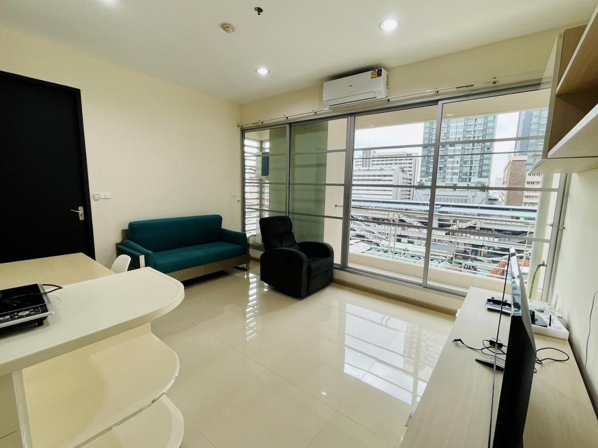 For RentCondoRatchathewi,Phayathai : Baan Klang Krung Siam Pathumwan, 1 bed, 22000 per month