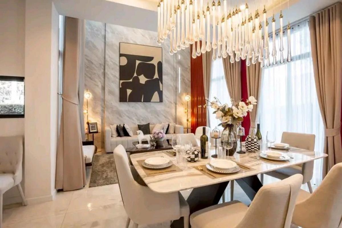 For RentHouseNonthaburi, Bang Yai, Bangbuathong : The Master Ratchaphruek-Jesada Badin Bridge 79.80, Village, Area 423, 3 Bedrooms, 6 Bathrooms, Balises, Views in every room 5 Parking Kim Line: MirageCondo, 0842914701