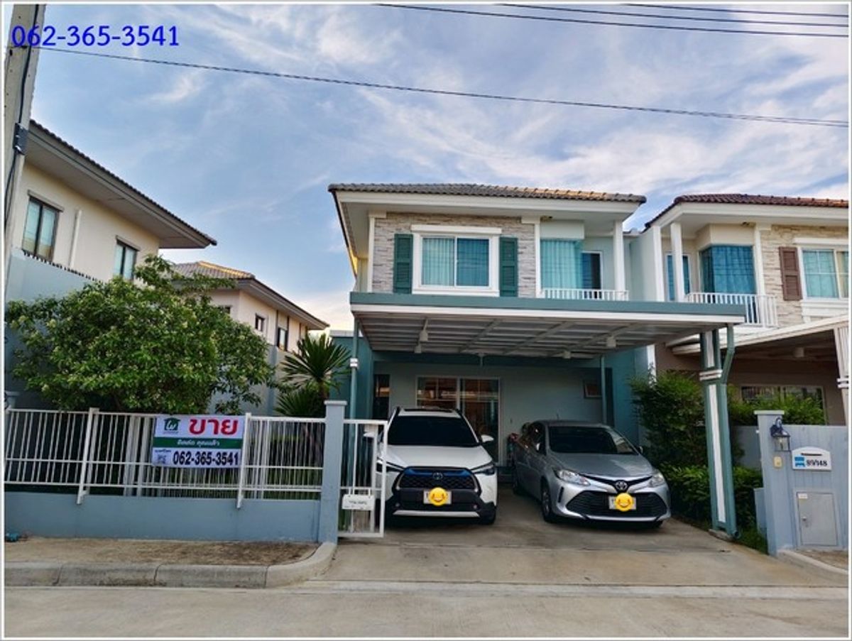 ขายสมุทรปราการ สำโรง : ขายบ้านแฝด 2 ชั้น หมู่บ้านวิลลาจจิโอ บางนา-เทพารักษ์  บ้านตกแต่งสวยพร้อมอยู่ เฟอร์นิเจอร์และเครื่องใช้ไฟฟ้าครบ หลังริม 